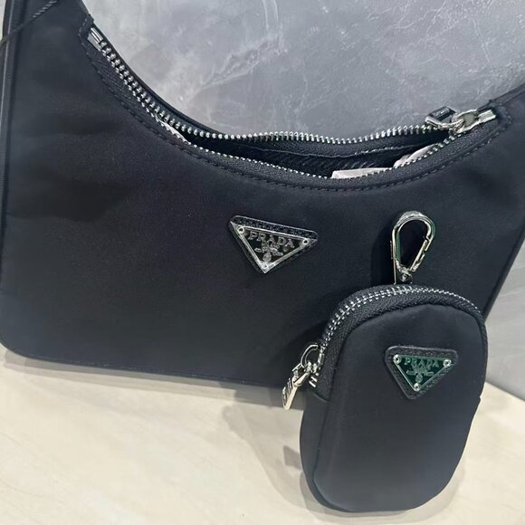 Prada 3 in 1 Crossbody Bag Black Small - Picture 2 of 5